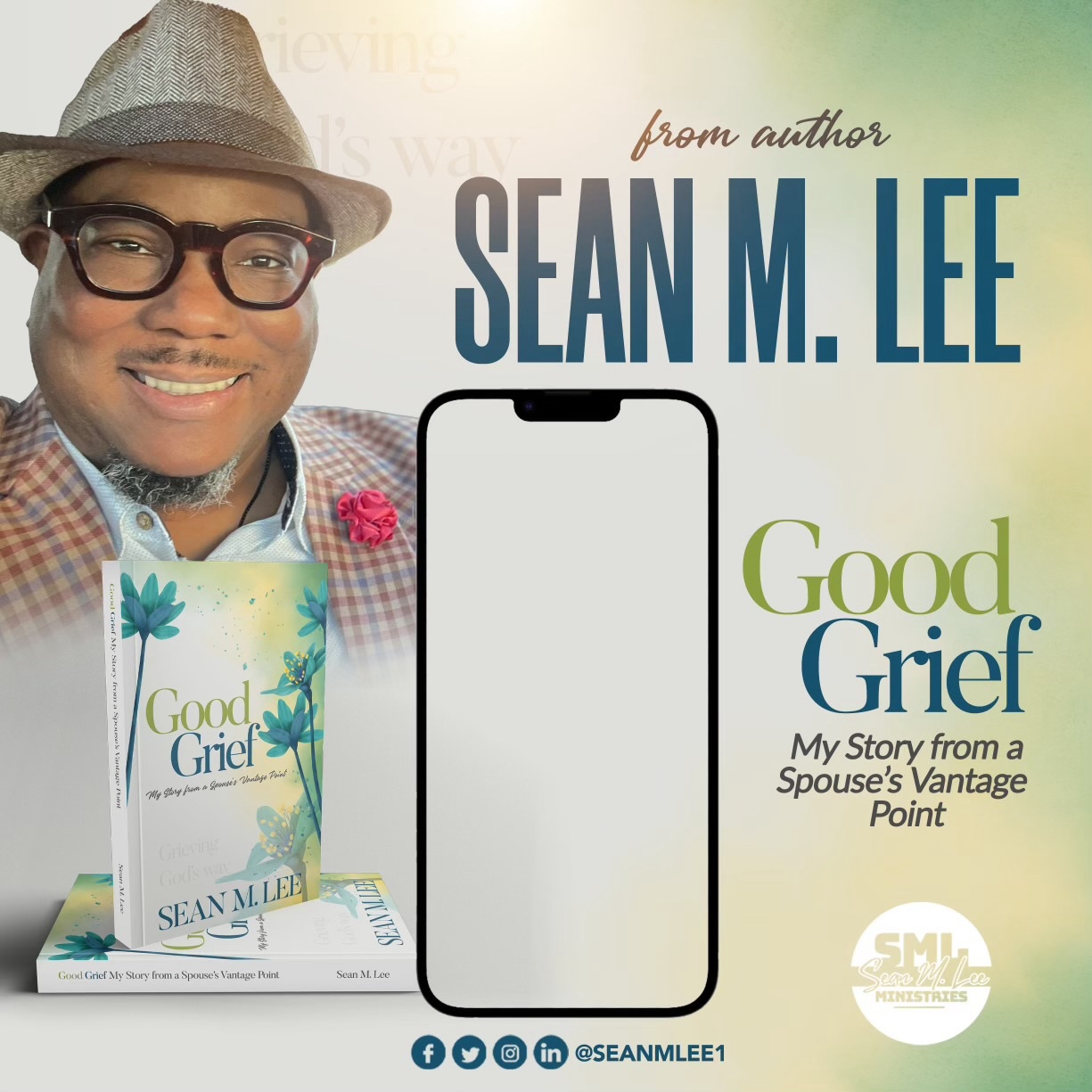 Good Grief promotional art with phone image